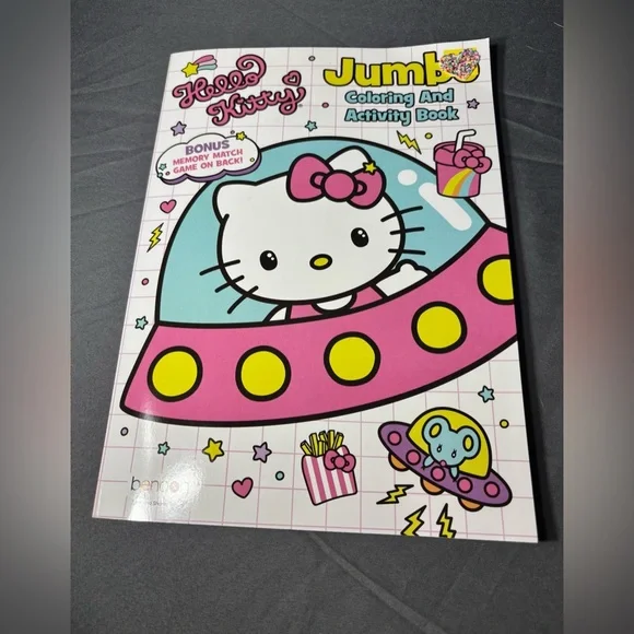 3 New Sanrio Hello Kitty Jumbo Coloring & Activity Book by Bendon NWT - Picture 3 of 4